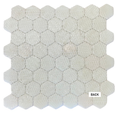 Tenedos 1.5 inch Hexagon Iridescent Recycled Glass Mosaic Floor and Wall Tile for Swimming Pool Tile, Kitchen Backsplash, Bathroom Wall, Accent Wall, (Not Peel and Stick Tile)