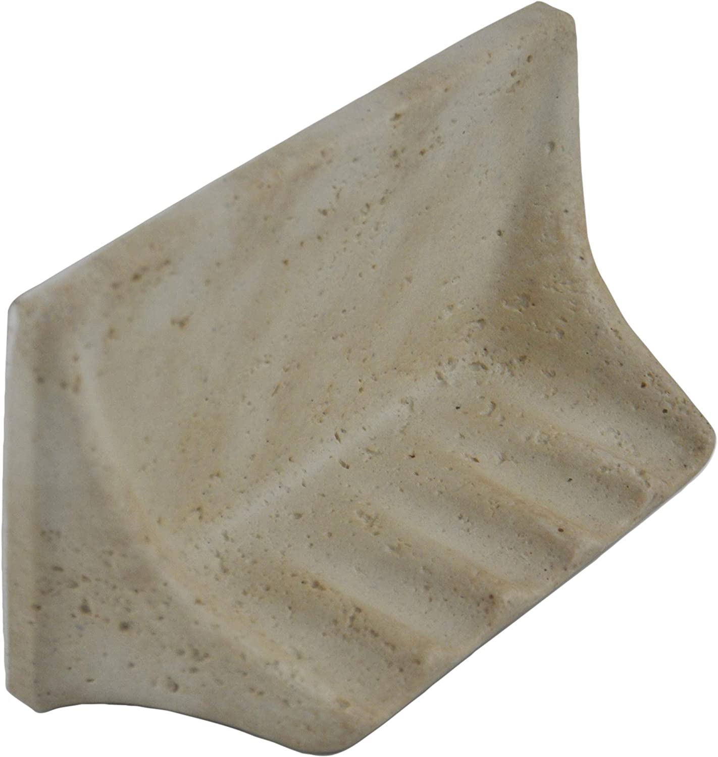 Shaw CS535 - Soap Dish - Resin Faux Stone - Neutral Travertine Color - Bath  Accessory