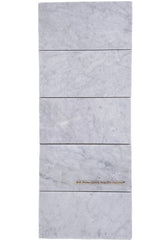 Tenedos Premium Carrara 4x8 Inch Marble Subway Tile for Wall and Floor Kitchen and Bathroom Tile