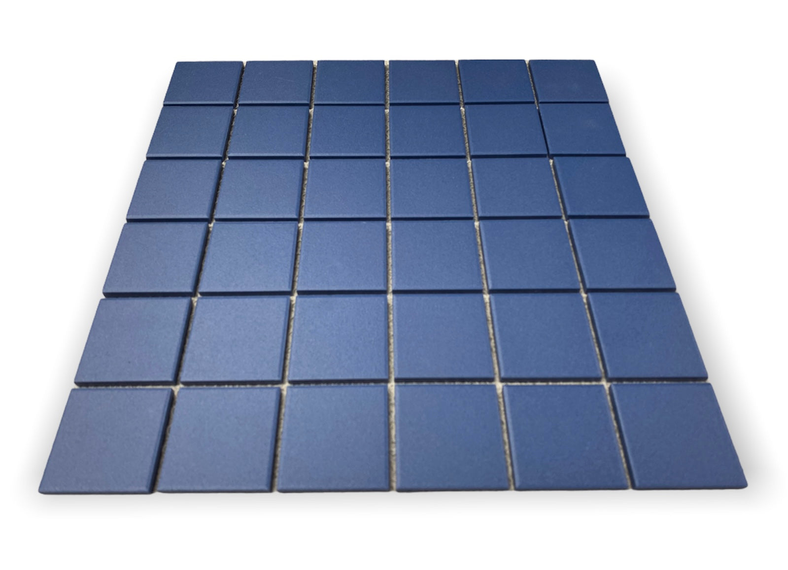 TDPW-UGRB2X2-401 Blue Jay Porcelain 1-7/8 Inch Square Unglazed Finish Mosaic Tile for Bathroom Floors, Walls, Kitchen Backsplash and Pool - (5 Pack Set - 5 Sheets)