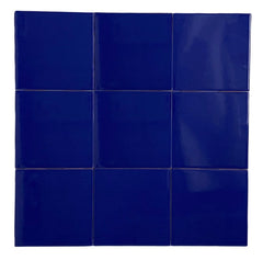 4x4 Cobalt Blue Ceramic Tile-Box of 10 pcs