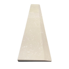Single Hollywood Beige Crema Marfil Engineered Marble Quartz Floor Doorway Transition Threshold (Marble Saddle) Polished