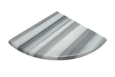Tenedos Equator Marmara Marble Bathroom Shower Corner Shelf Stone 9 Inch Polished