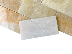 Tenedos Honey Onyx Subway 3x6 Marble Tile Premium Polished (Pack of 8 Pcs. 1 Sqft.)