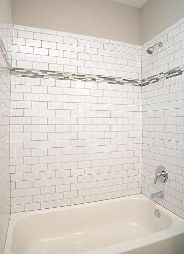 Tenedos 3x6 White Ceramic Bright Glossy Subway Wall Tile (80 pieces - Box of 10 sq.ft.) for Kitchen Bathroom Shower Backsplash