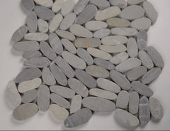 MSI Sliced Pebble Truffle 12 in. x 12 in. x 10mm Tumbled Marble Mosaic Tile (10 sq. ft. / case)