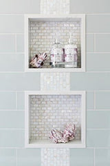 White Mother of Pearl Tile Seashell Tile Kitchen Backsplash Bathroom Wall Tile By Vogue Tile