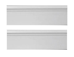 Bianco Dolomiti Marble Italian White Dolomite 6x12 Baseboard Molding Polished Wall Tile for Bathroom and Kitchen Walls Kitchen Backsplashes - (Tenedos)