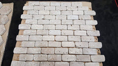 1x2 Tumbled Light Travertine Floor and Wall Tile, Kitchen Backsplash, Bathroom Tile, Accent Wall