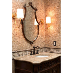 MS International Emperador Blend Bamboo 12 in. x 12 in. x 10 mm Brown Marble Mesh-Mounted Mosaic Wall Tile