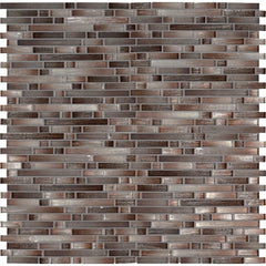 MSI Akaya Copper Interlocking 12 in. x 11.75 in. x 8mm Glass Mesh-Mounted Mosaic Tile