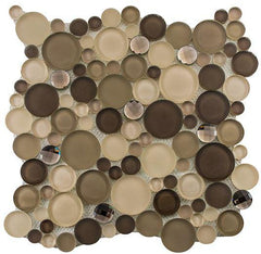 Glass Wall Tile Platinum Foam (12X12 Sheet) SBS1515