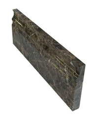 Dark Emperador Marble Polished 5 X 12 Baseboard