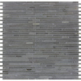 MSI Basalt Blue Bamboo 12 in. x 12 in. x 10mm Honed Mesh-Mounted Mosaic Wall Tile