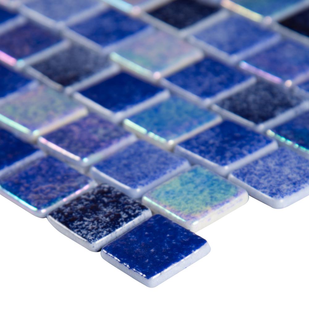 MSI Hawaiian Blue 11.81 in. x 11.81 in. x 4mm Glass Mesh-Mounted Mosaic Wall Pool Tile (19.4 sq. ft. / case)