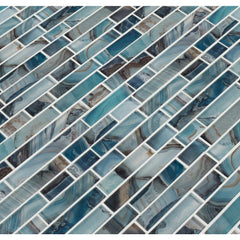 MSI Night Sky Interlocking 11.81 in. x 11.81 in. x 8mm Glass Mesh-Mounted Mosaic Tile