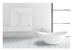 Blue Dance Porcelain Tile 8x8" (18 pieces - 8 SqFt) for Floors and Walls, Kitchen Backsplashes Tile