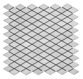 Statuary Crystal Marble Italian White Statuario Diamond Mosaic Tile Polished