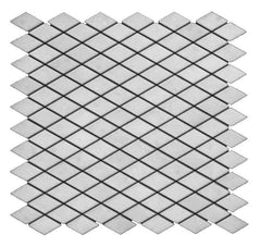 Statuary Crystal Marble Italian White Statuario Diamond Mosaic Tile Polished