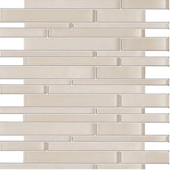 Soft Pink Glossy and Matte Glass Mosaic Tiles