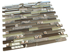 Soldier Stone Luxury Diamond Glass Mosaic Tiles