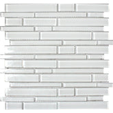 Ice Interlocking 12 in. x 12 in. x 8mm Glass Mesh-Mounted Mosaic Tile (10 sq. ft. / case)