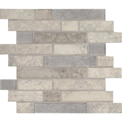MSI Zodia Interlocking 11.81 in. x 11.81 in. x 6mm Glass Mosaic Tile