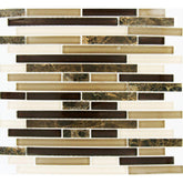 MS International Royal Oaks 12 in. x 12 in. x 8 mm Glass Marble Mesh-Mounted Mosaic Wall Tile