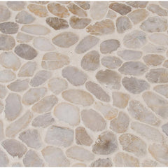 MSI Dorado River Rock 12 in. x 12 in. x 10mm Tumbled Marble Mesh-Mounted Mosaic Tile (10 sq. ft. / case)