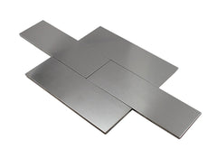 Stainless Steel Subway Metal 3x9 Silver Wall Tile