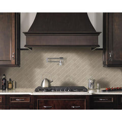 Fog Arabesque 9.84 in. x 10.63 in. x 6mm Glazed Ceramic Mesh-Mounted Mosaic Tile (10.95 sq. ft. / case)