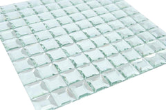 Glossy Diamond 3D Modern Square Glass Mosaic Tiles