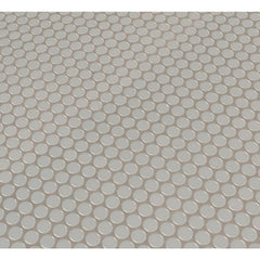MSI Gray Glossy Penny Round 11.57 in. x 12.4 in. x 10mm Porcelain Mesh-Mounted Mosaic Tile (19.93 sq. ft. / case)
