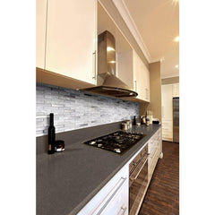 MSI Ocean Crest Brick 12 in. x 12 in. x 8mm Glass Metal Stone Mesh-Mounted Mosaic Wall Tile