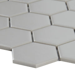 MSI Retro Hexo Gray 12.6 in. x 11.02 in. x 6mm Porcelain Mesh-Mounted Mosaic Tile