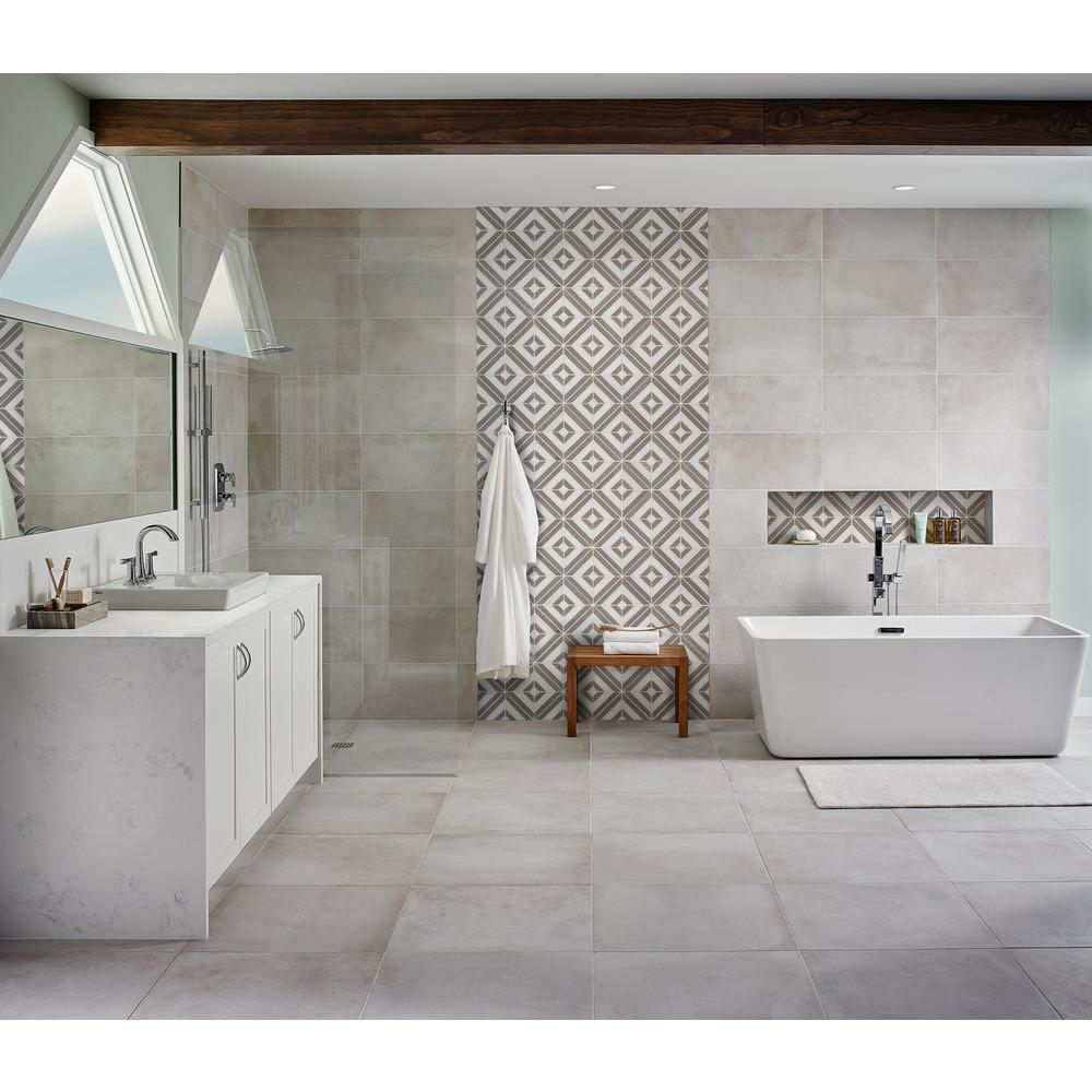 MSI Rhombix Dove 12 in. x 12 in. x 10mm Polished Marble Mesh-Mounted Mosaic Tile