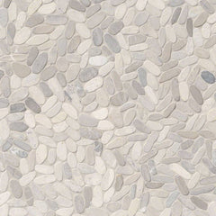 MSI Sliced Pebble Truffle 12 in. x 12 in. x 10mm Tumbled Marble Mosaic Tile (10 sq. ft. / case)