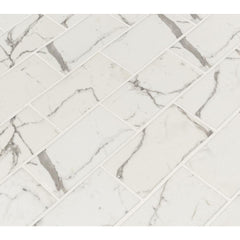 MSI Statuario Celano 11.61 in. x 11.61 in. x 8mm Glass Mesh-Mounted Mosaic Tile (9.4 sq. ft. / case)