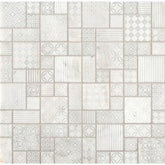 MSI Tetris Blanco Pattern 11.81 in. x 11.81 in. x 10mm Honed Marble Mesh-Mounted Mosaic Tile (9.7 sq. ft. / case)