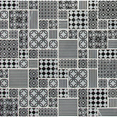 MSI Tetris Nero Encaustic 12 in. x 12 in. x 10mm Honed Marble Mesh-Mounted Mosaic Tile (9.7 sq. ft. / case)