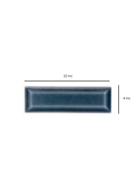 Bay Blue Beveled Subway 12 in. x 12 in. Ceramic Mesh-Mounted Mosaic Wall Tile by MSI (1 sq. ft./Each)