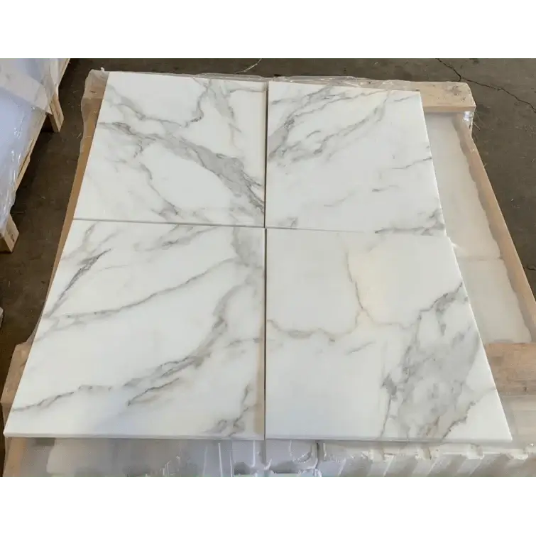18x36 Calacatta Gold Italian Marble Tile Honed (Matte)