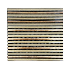 Tenedos HTC198 Amber Ridge Glass Mosaic Tile