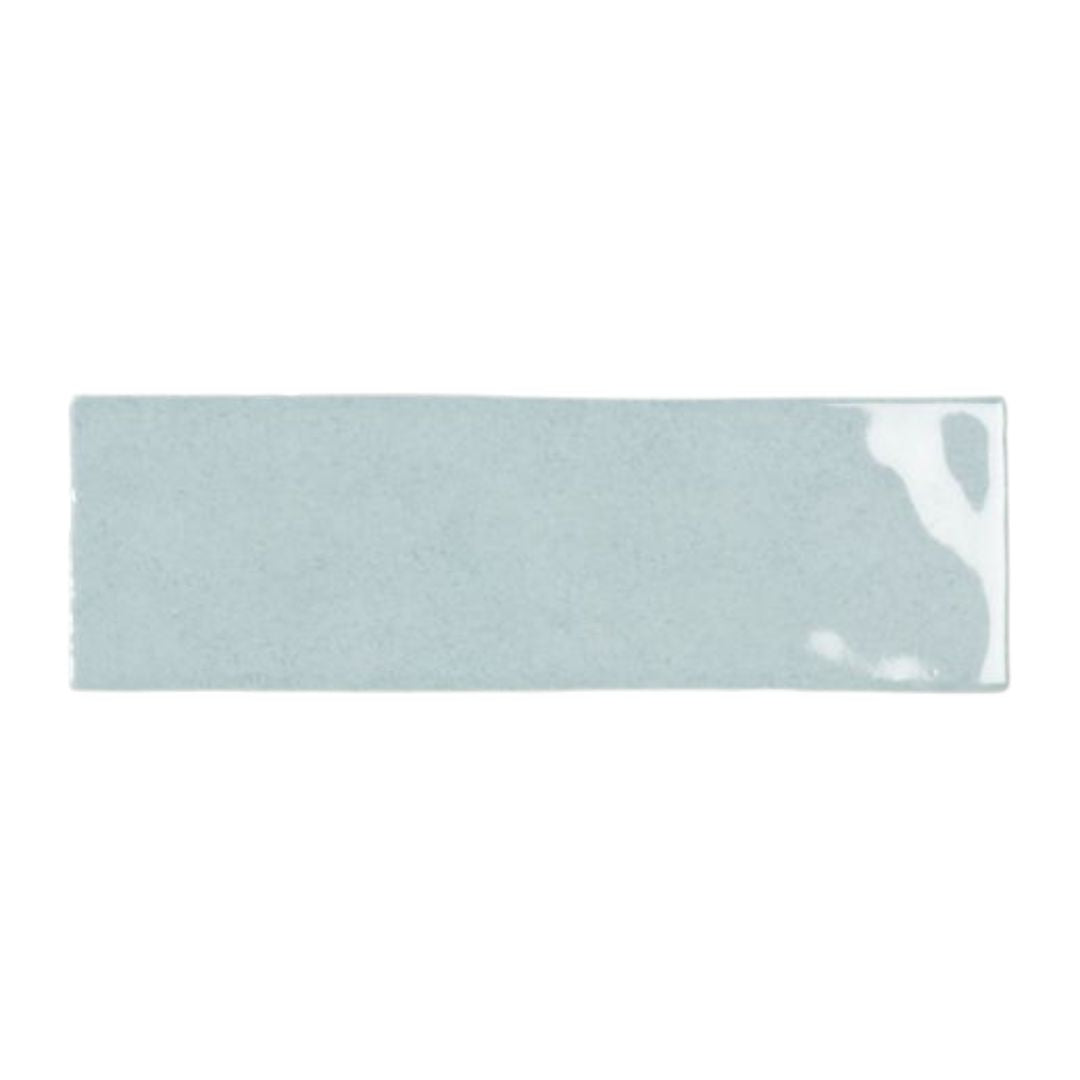 Tenedos HTC184 Ceramic Subway Wall Tile Handmade Look Glossy Glaze for Backsplash Kitchen, Bathroom Shower, Accent Wall (1, Sky Blue)