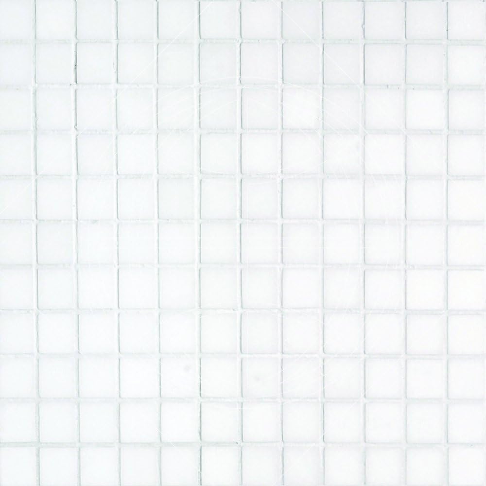 Thassos White Greek Marble 1x1 Mosaic Floor Wall Tile Backsplash Polished for Kitchen, Bathroom Shower, Accent decor, Fireplace