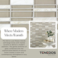 Tenedos HTC197 Sierra Luxe Mosaic Glass Mosaic Tile
