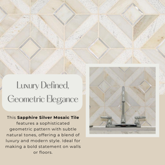 Tenedos Sapphire Silver 12 in. x 12 in. Honed Marble Floor and Wall Tile- 1 piece