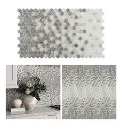 Tenedos HTC266 Lustrous Horizon Ombre Glass Mosaic Tile