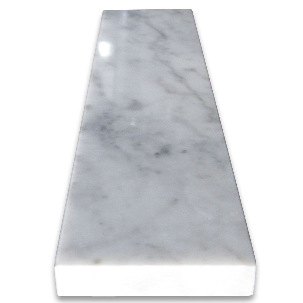 Tenedos Carrara White Greyish 2x8 Marble Floor Wall Tile Polished