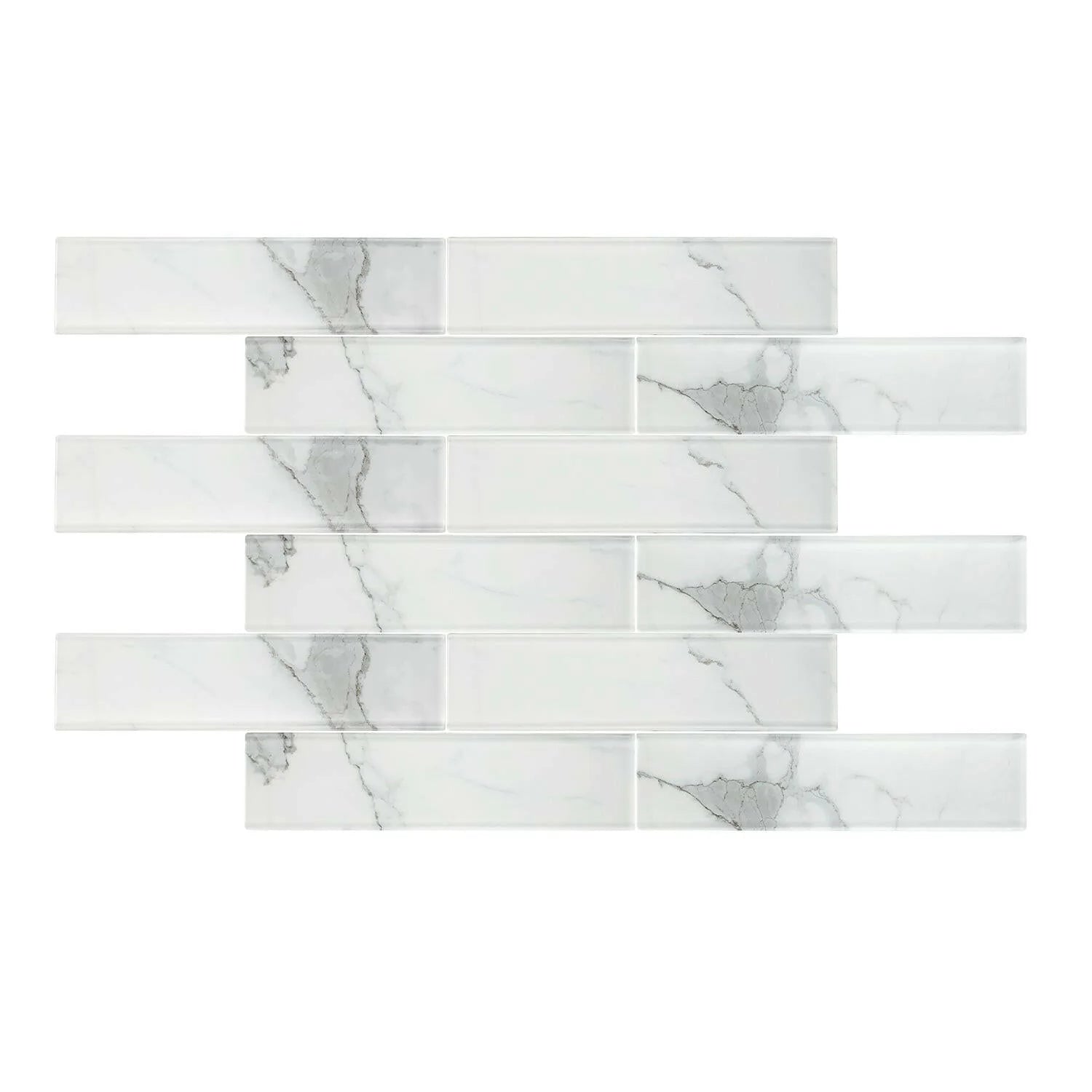 3x12 Calacatta Gold Italian Marble Subway Tile Honed (Matte)